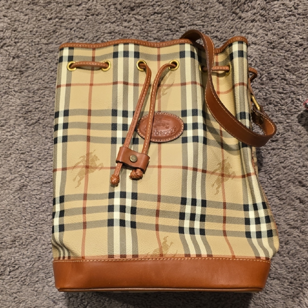 Classic Tan and Brown Plaid Bag
